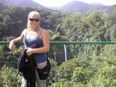 Visiting a Costa Rican waterfall